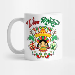 Viva Mexico Mexican Independences Day - I Love Mexico Mug